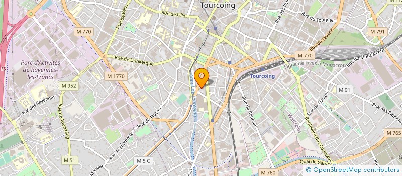 localisation de l'entreprise PAROISSE DU SACRE COEUR  TOURCOING