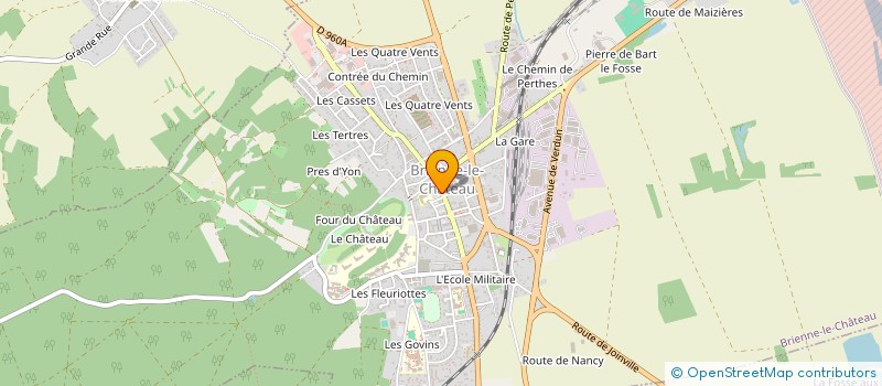 localisation de l'entreprise PAROISSE ENSEMBLE PAROISSIAL DE BRIENNE  BRIENNE-LE-CHATEAU