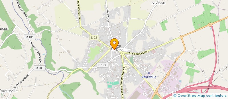 localisation de l'entreprise PAROISSE ESTUAIRE PAYS D'AUGE  BEUZEVILLE