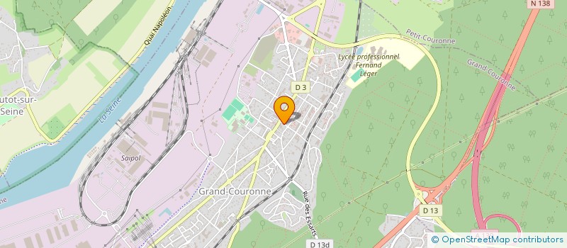 localisation de l'entreprise PAROISSE GD COURONNE-MOULINEAUX...  GRAND-COURONNE