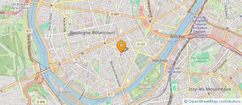 localisation de l'entreprise PAROISSE IMMACULEE CONCEPT 76 à BOULOGNE-BILLANCOURT