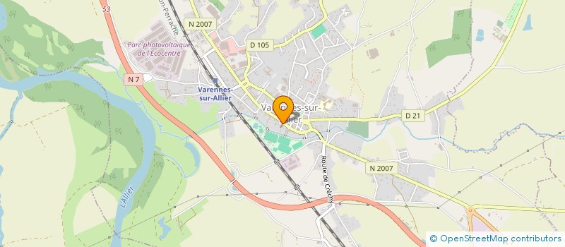 localisation de l'entreprise PAROISSE JEAN XXII à VARENNES-SUR-ALLIER