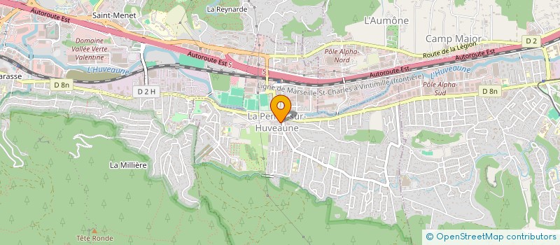 localisation de l'entreprise PAROISSE LA PENNE SUR HUVEAUNE  LA PENNE-SUR-HUVEAUNE