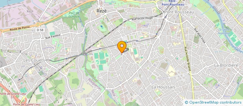 localisation de l'entreprise PAROISSE LA PENTECOTE  REZE