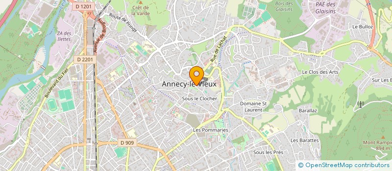 localisation de l'entreprise PAROISSE LE CHRIST RESSUSCITE ENTRE LAC ET COLLINE à ANNECY