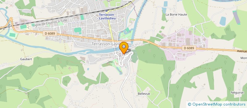 localisation de l'entreprise PAROISSE LES TROIS ERMITES EN TERRASSONNAIS  TERRASSON-LAVILLEDIEU