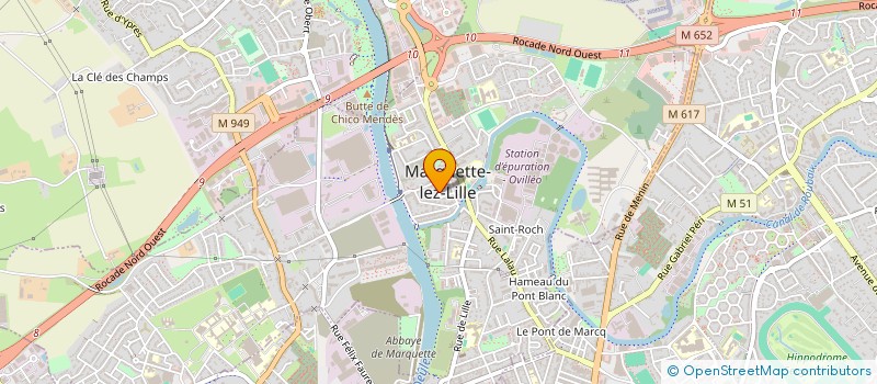 localisation de l'entreprise PAROISSE MARQUETTE LEZ LILLE  MARQUETTE-LEZ-LILLE