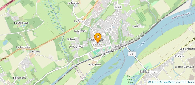 localisation de l'entreprise PAROISSE MAUVES SUR LOIRE  MAUVES-SUR-LOIRE