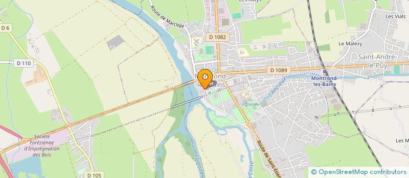 localisation de l'entreprise PAROISSE MONTROND LES BAINS  MONTROND-LES-BAINS