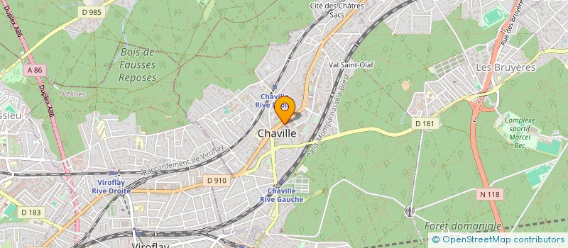 localisation de l'entreprise PAROISSE N D DE LOURDES à CHAVILLE