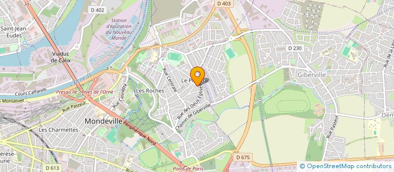 localisation de l'entreprise PAROISSE N D TRAVAILLEURS  MONDEVILLE