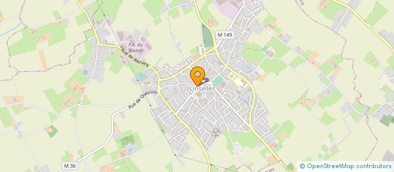 localisation de l'entreprise PAROISSE NATIVITE NOTRE DAME  LINSELLES