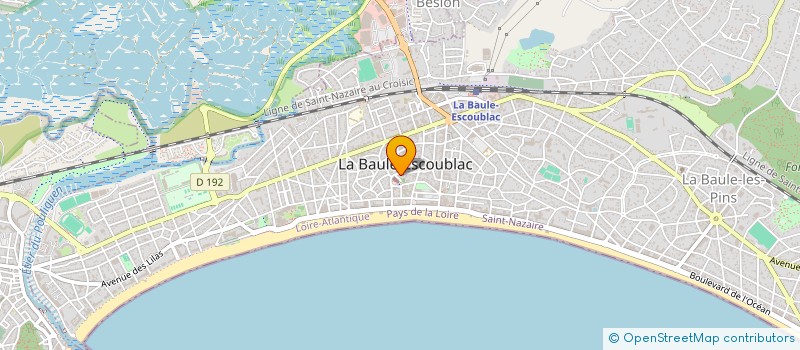 localisation de l'entreprise PAROISSE ND ET STE THERESE LA BAULE à LA BAULE-ESCOUBLAC