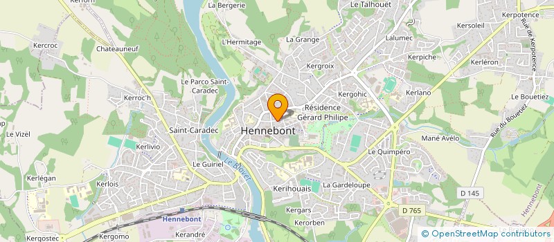 localisation de l'entreprise PAROISSE ND PARADIS HENNEBONT à HENNEBONT