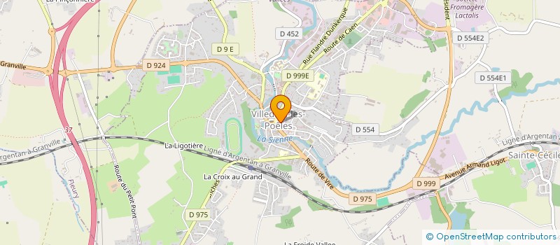 localisation de l'entreprise PAROISSE NOTRE DAME  VILLEDIEU-LES-POELES-ROUFFIGNY