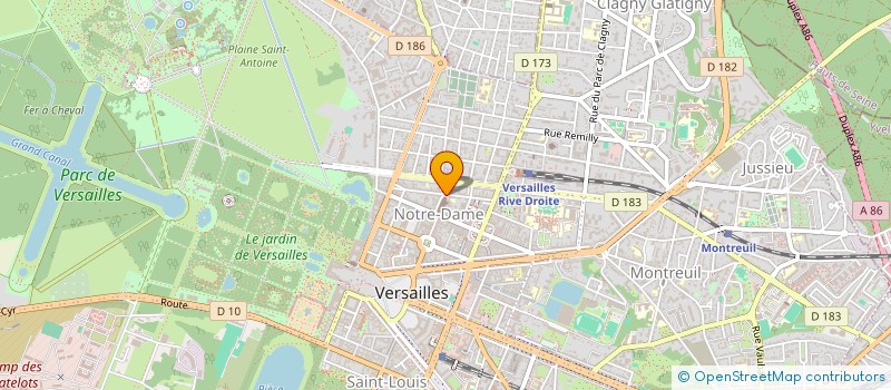 localisation de l'entreprise PAROISSE NOTRE DAME à VERSAILLES