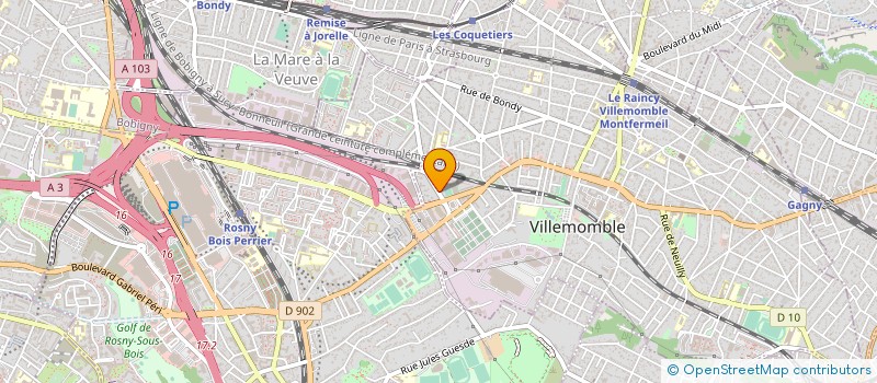 localisation de l'entreprise PAROISSE NOTRE DAME D ESPERANCE  VILLEMOMBLE