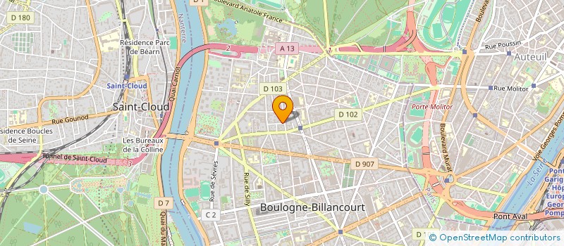 localisation de l'entreprise PAROISSE NOTRE DAME DE BOULOGNE à BOULOGNE-BILLANCOURT