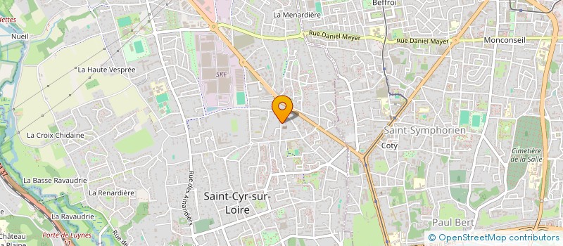 localisation de l'entreprise PAROISSE NOTRE DAME DE CHOISILLE  SAINT-CYR-SUR-LOIRE