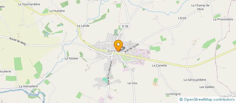 localisation de l'entreprise PAROISSE NOTRE DAME DE L ASSOMPTION  BARENTON