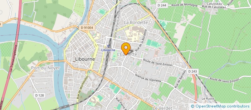 localisation de l'entreprise PAROISSE NOTRE DAME DE L EPINETTE à LIBOURNE