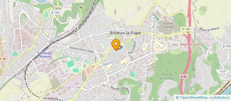 localisation de l'entreprise PAROISSE NOTRE DAME DE L ESPERANCE  RILLIEUX-LA-PAPE