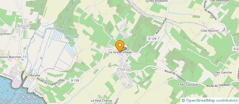 localisation de l'entreprise PAROISSE NOTRE DAME DE L ESTUAIRE  COZES