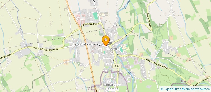 localisation de l'entreprise PAROISSE NOTRE DAME DE L'OUSSE  PONTACQ