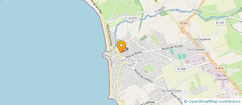 localisation de l'entreprise PAROISSE NOTRE DAME DE LA BAIE  SAINT-PAIR-SUR-MER