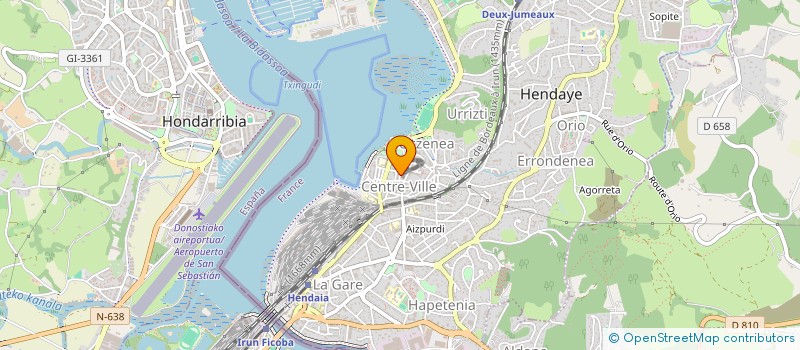 localisation de l'entreprise PAROISSE NOTRE DAME DE LA BIDASSOA  HENDAYE