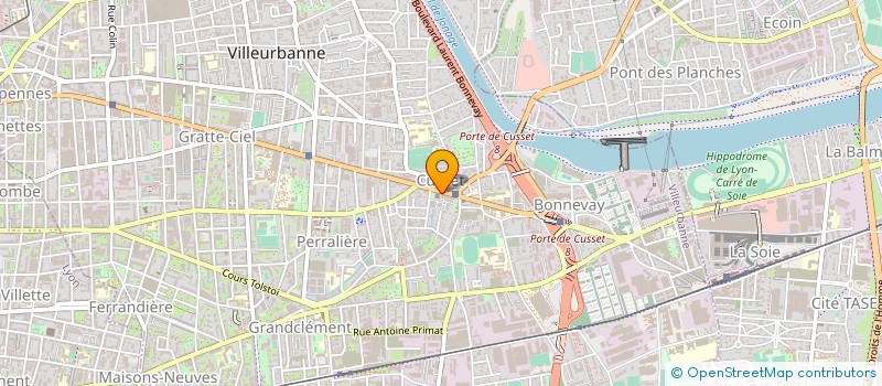 localisation de l'entreprise PAROISSE NOTRE DAME DE LA FRATERNITE  VILLEURBANNE