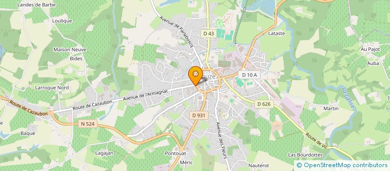 localisation de l'entreprise PAROISSE NOTRE DAME DE LA GELISE  EAUZE