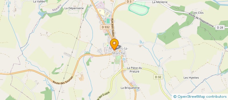 localisation de l'entreprise PAROISSE NOTRE DAME DE LA MARCHE à MOULINS-LA-MARCHE