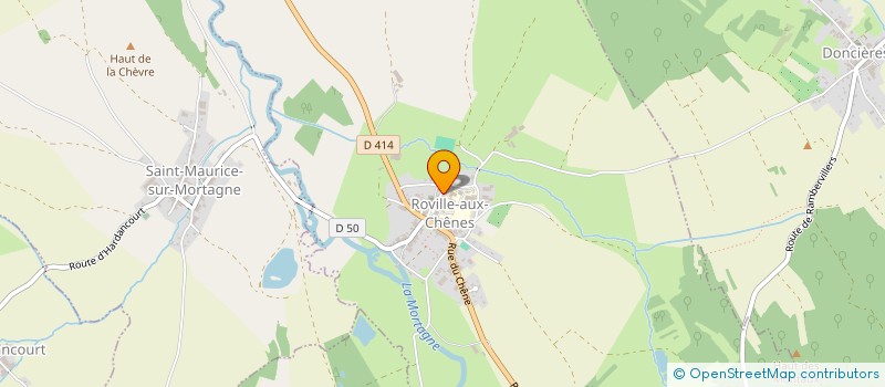 localisation de l'entreprise PAROISSE NOTRE DAME DE LA MORTAGNE  ROVILLE-AUX-CHENES