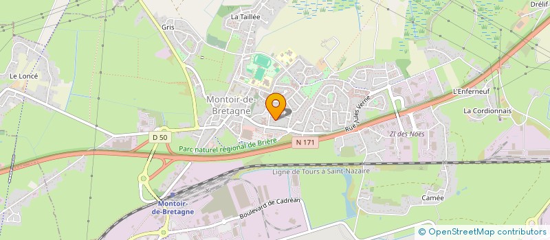 localisation de l'entreprise PAROISSE NOTRE DAME DE LOIRE ET BRIERE  MONTOIR-DE-BRETAGNE