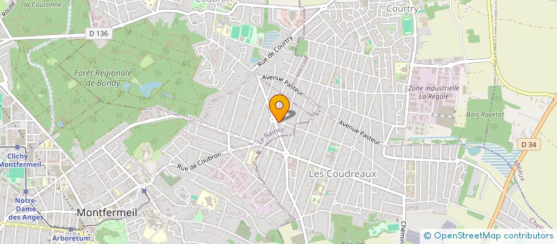 localisation de l'entreprise PAROISSE NOTRE DAME DE LOURDES à MONTFERMEIL