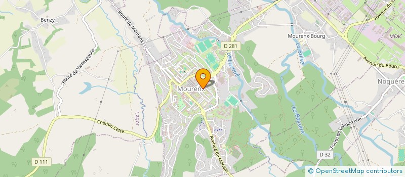 localisation de l'entreprise PAROISSE NOTRE DAME DE PENTECOTE  MOURENX