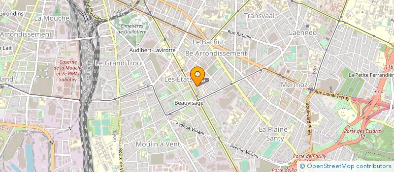 localisation de l'entreprise PAROISSE NOTRE DAME DES APOTRES  LYON 8EME