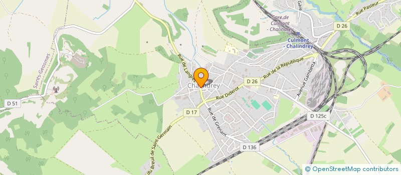 localisation de l'entreprise PAROISSE NOTRE-DAME DES BOIS à CHALINDREY