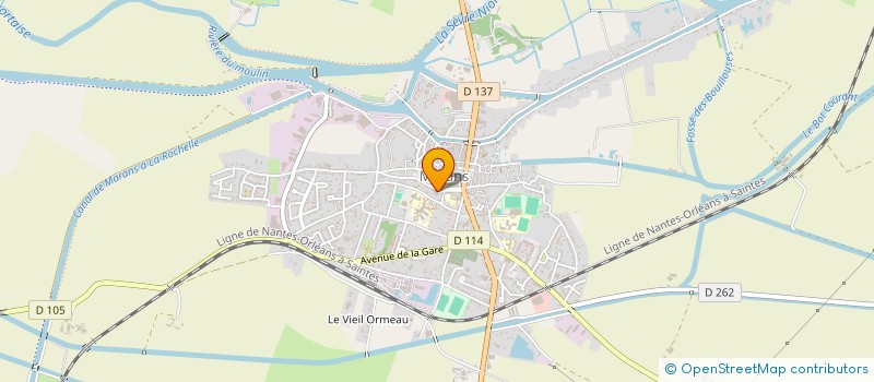 localisation de l'entreprise PAROISSE NOTRE DAME DES MARAIS  MARANS