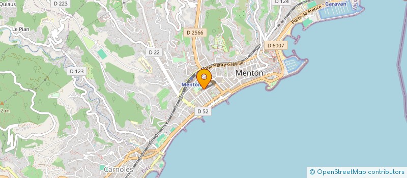 localisation de l'entreprise PAROISSE NOTRE DAME DES RENCONTRES  MENTON