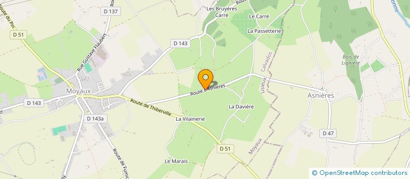 localisation de l'entreprise PAROISSE NOTRE DAME DES VALLONS  MOYAUX
