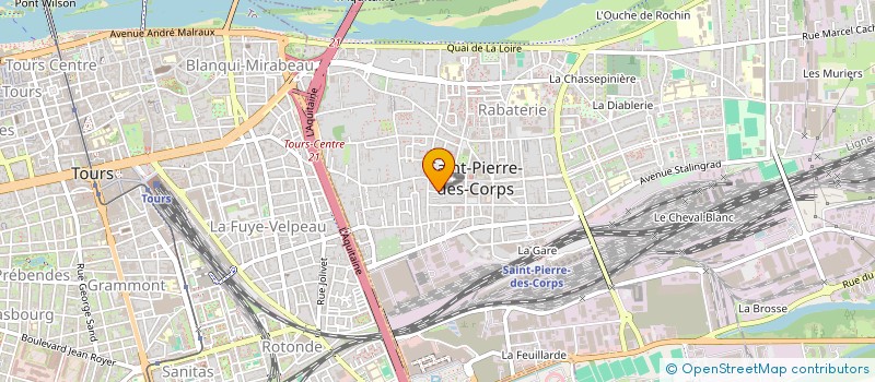 localisation de l'entreprise PAROISSE NOTRE DAME DES VARENNES  SAINT-PIERRE-DES-CORPS