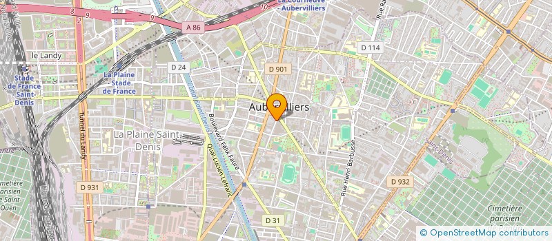 localisation de l'entreprise PAROISSE NOTRE DAME DES VERTUS à AUBERVILLIERS