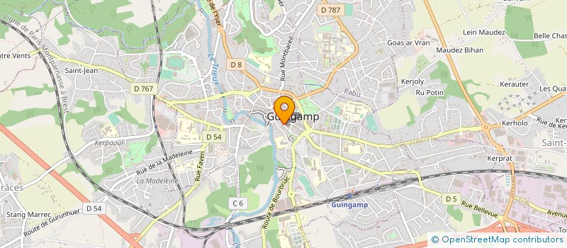 localisation de l'entreprise PAROISSE NOTRE DAME DU BON SECOURS à GUINGAMP