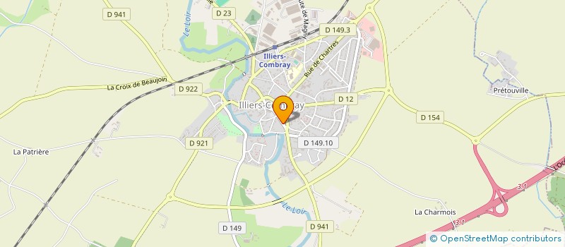 localisation de l'entreprise PAROISSE NOTRE DAME DU COMBRAY à ILLIERS-COMBRAY