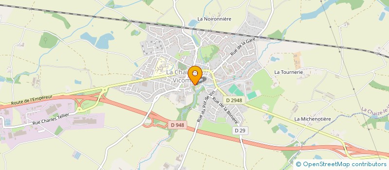 localisation de l'entreprise PAROISSE NOTRE DAME DU MARILLET  LA CHAIZE-LE-VICOMTE