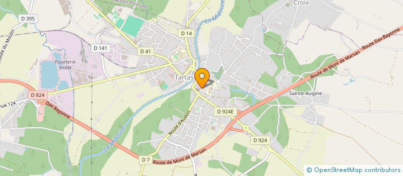 localisation de l'entreprise PAROISSE NOTRE DAME DU MIDADOUR  TARTAS