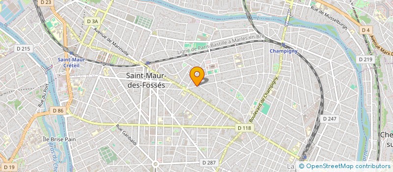 localisation de l'entreprise PAROISSE NOTRE DAME DU ROSAIRE à SAINT-MAUR-DES-FOSSES
