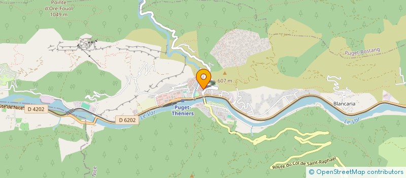 localisation de l'entreprise PAROISSE NOTRE DAME DU VAR  PUGET-THENIERS